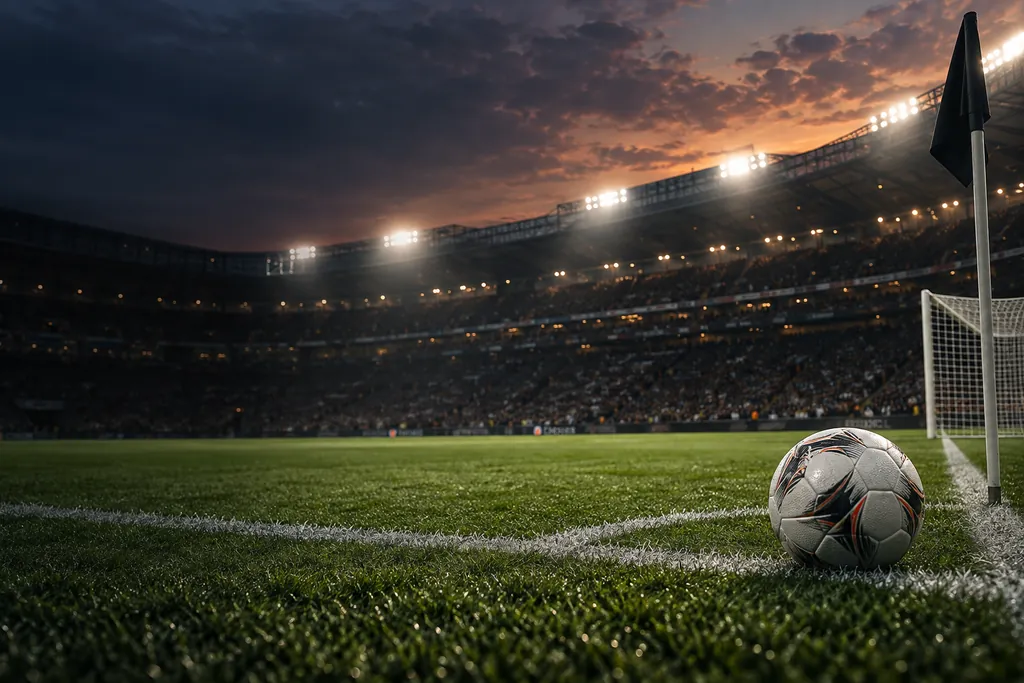Topptipset resultat för omgången – upplyst fotbollsarena en matchkväll